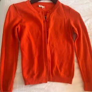 Girls Orange Cardigan Sweater 🧡✨